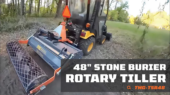 Stone Burier & Rotary Tiller - TMG-TSB48