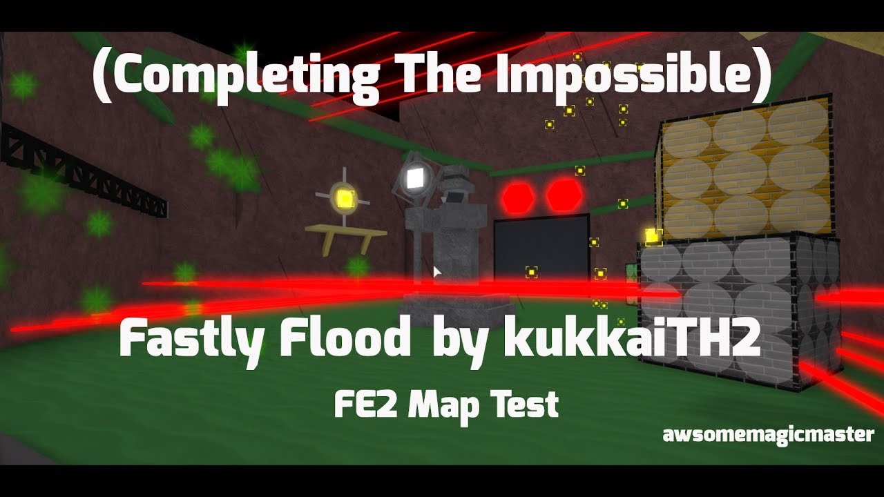 Completing The Impossible Fastly Flood By Kukkaith2 - roblox fe2 map testgalaxy collapseinsanesolospeedrun