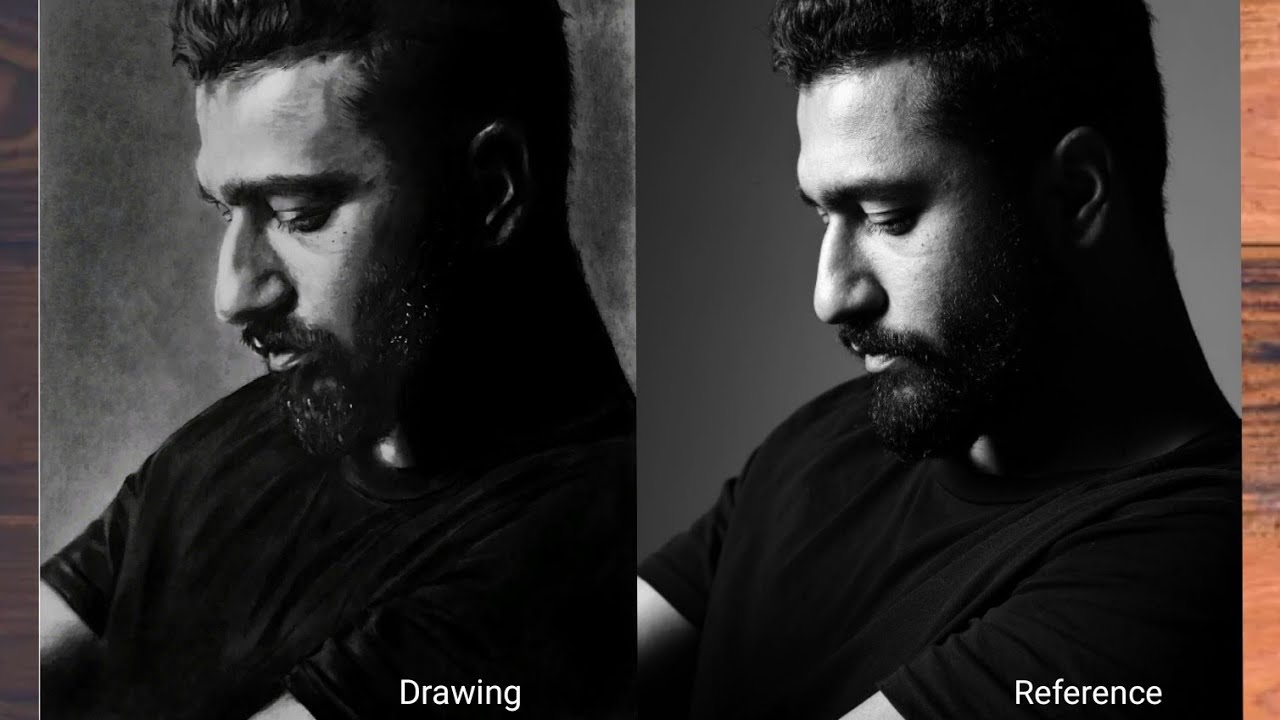Drawing Vicky Kaushal - Timelapse