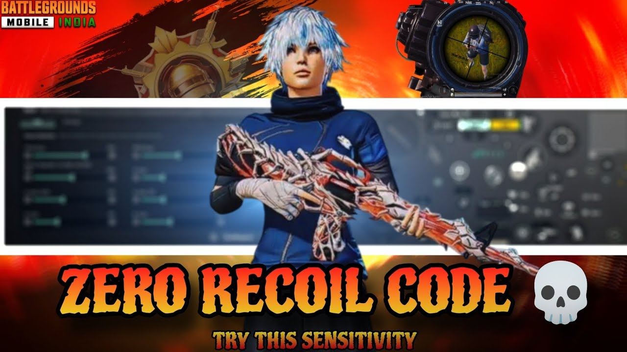 BGMI 4 Finger Sensitivity Code 🔥 No Recoil Settings + close fight bgmi 