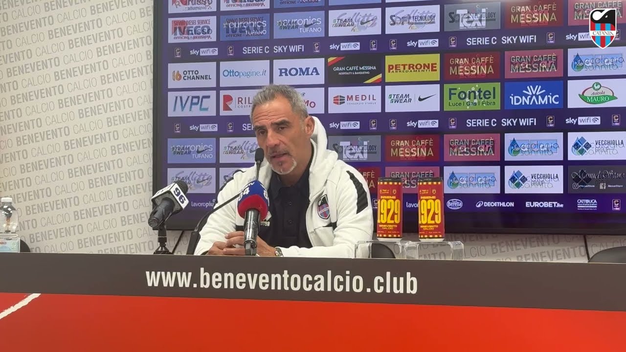 📌  𝗣𝗼𝘀𝘁 𝗚𝗮𝗿𝗮  👉🏻  Benevento-Catania 🎤  Mister Toscano