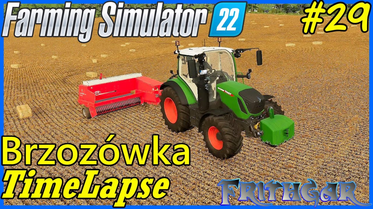 FS22 Timelapse, Brzozowka #29: A Big Field Of Small Bales!