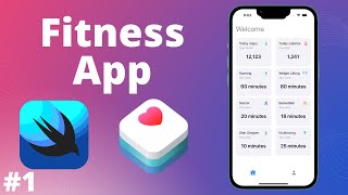 Fetch User's Step Data with HealthKit | Fitness App SwiftUI #1 screenshot 3