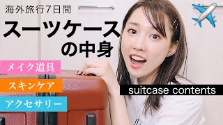 海外旅行！スーツケースの中身を紹介