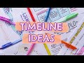 HOW TO MAKE A TIMELINE FOR SCHOOL PROJECT 🌜TIPS FOR BETTER NOTES🌛 AESTHETIC NOTE TAKING