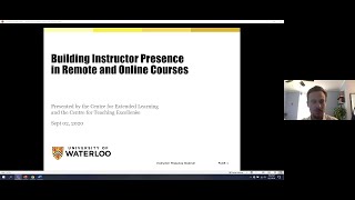 Building Instructor Presence in Remote and Online Courses