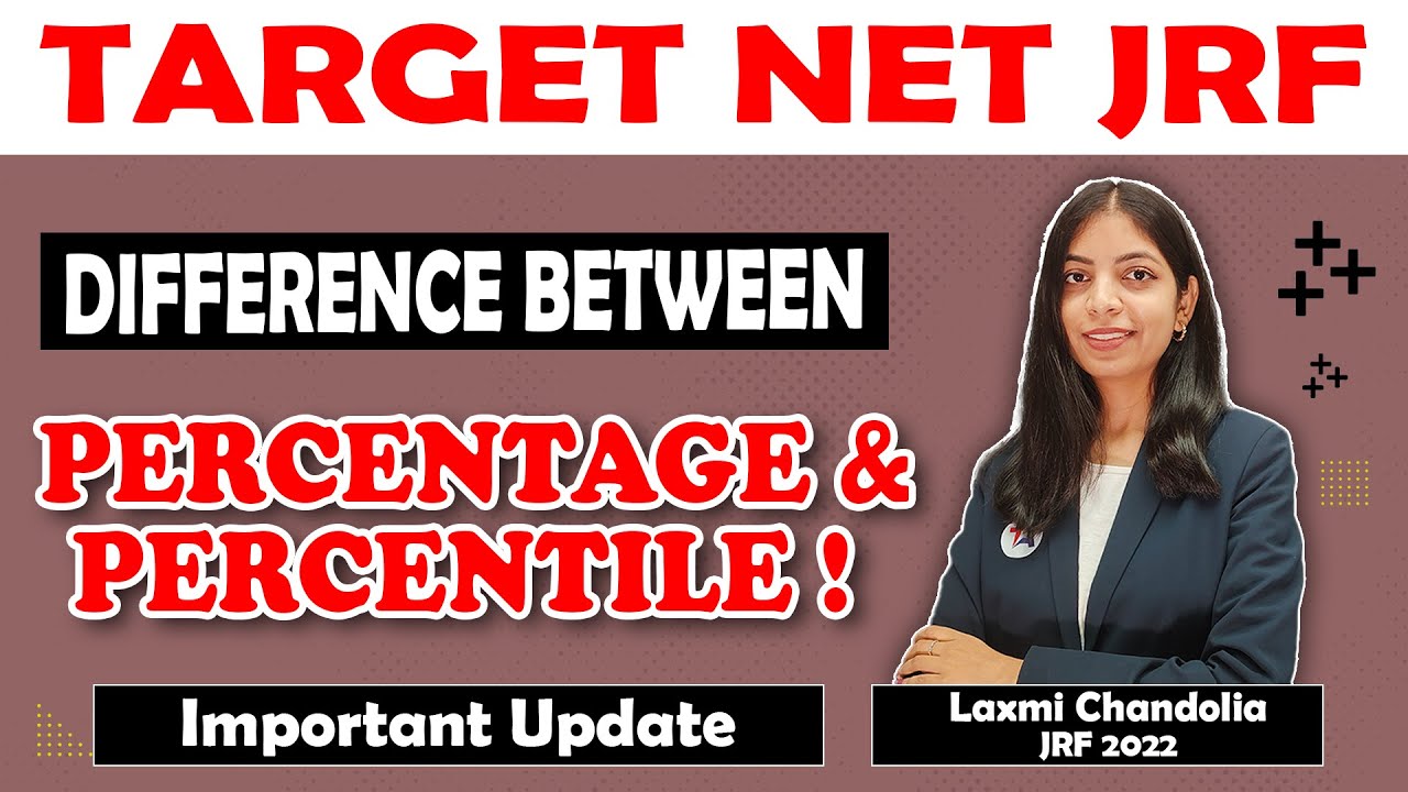 Difference Between Percentage (cut off) & Percentile! TARGET NET JRF YouTube