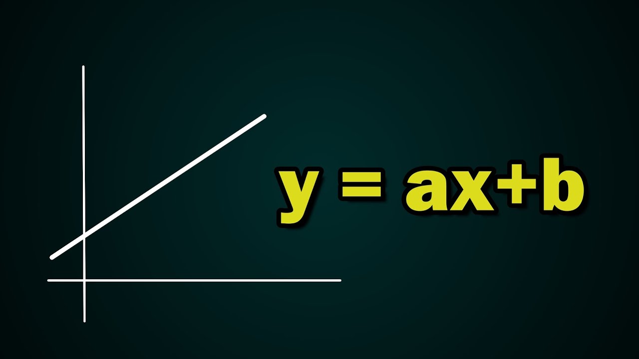 Finne likningen for ei rett linje