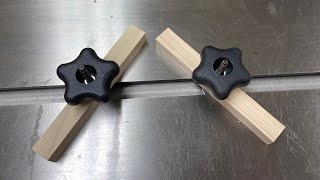 Cheap, Quick, and Effective Table Saw T-Slot Hold Down