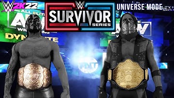 WWE SURVIVOR SERIES 2022 | AEW vs WCW | WWE 2K22 Universe Mode Interactive