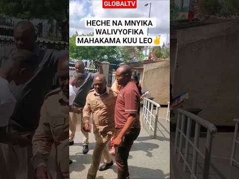 VIDEO HECHE NA MNYIKA WALIVYOFIKA MAHAKAMA KUU LEO Breaking Globaltv Chadema Lissu