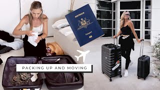 MOVING VLOG! Pack with me to move! Moving overseas ✈