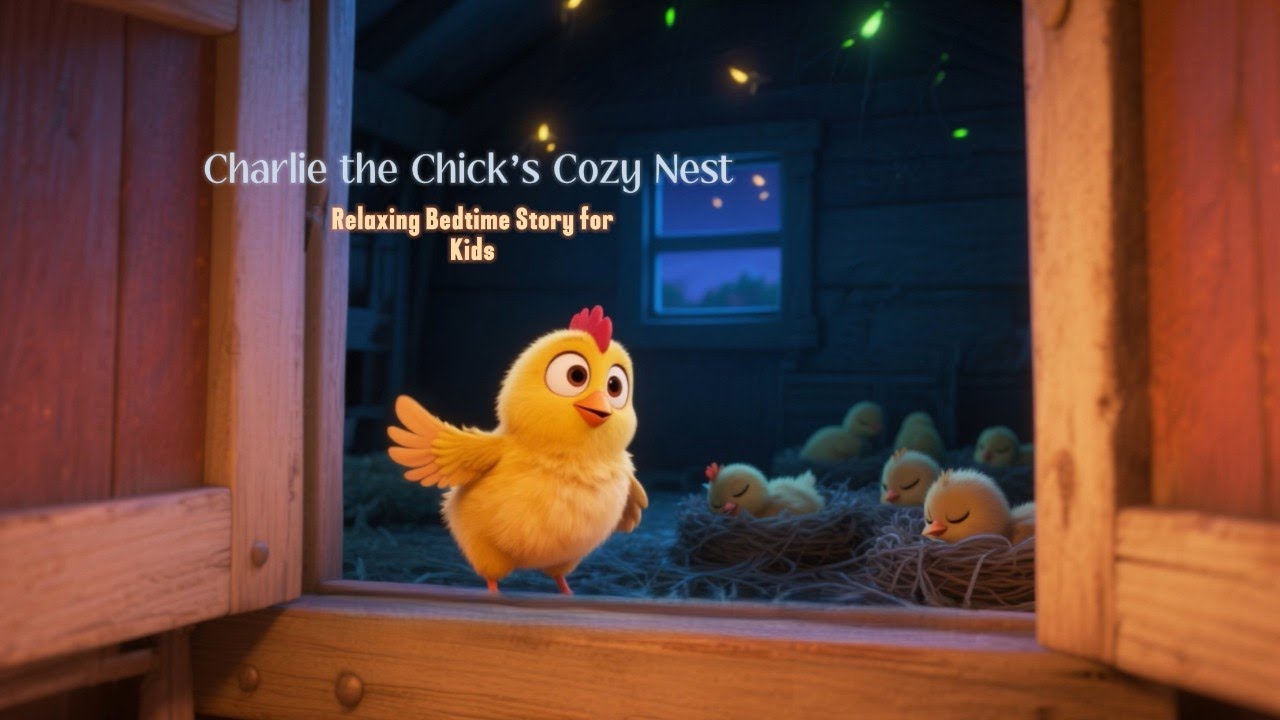Relaxing Bedtime Story for Kids l Charlie the Chick’s Cozy Nest