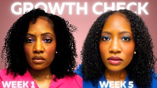 Beyoncé?! HAIR GROWTH After 1 Month of Cécred|Week 5|Long Term Results