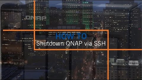Shutdown QNAP via SSH