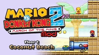 Mario vs. DK 2 mod - Coconut Beach
More infos: https://themariovariable.altervista.org/projects/1686/
Heres the second, and probably the last for a while, preview of my Mario vs. DK 2 mod, this time going through Coconut Beach, the modded version of Tropical Island.
Here I showcase 8 of the overall 9 levels of the first floor, excluding 1-8 as it crashes the game, as expected. Also, 1-7 and 1-9 definitely need some more rework, since the former is intended to have working water valves, but I need to find a value that makes them working for that floor, and the latter simply needs some different placement for some elements (referring mostly to the piranha plant on the top).
Different stuff compared to original game so far:
* New levels (of course, duh)
* Recolored tileset
* Recolored background
* New music
* New level selection menu BG
Hope you enjoy this upgrade of this understimated game (in my opinion).
Credits to pleoNeX for Tinke, Gota7 for Nitro Studio, and Gericom for EveryFileExplorer.
Also, for clarification, I wont release this thing anytime soon. Its too early to talk about releases.
Good places where you can find me:
• My website: http://www.themariovariable.altervista.org
• Twitter: https://twitter.com/MarioVariable
• Discord: TheMarioVariable#5264
• DeviantArt: https://mariovariable3410.deviantart.com/
If you like, consider supporting me a bit more by donating (completely optional):
• https://themariovariable.altervista.org/donate/ Mario vs. DK 2 mod - Coconut Beach