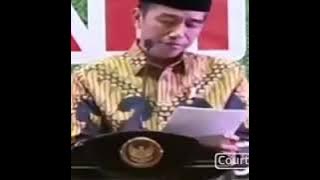 Jokowi menyanyikan lagu gambus Zainuddin ngaciro