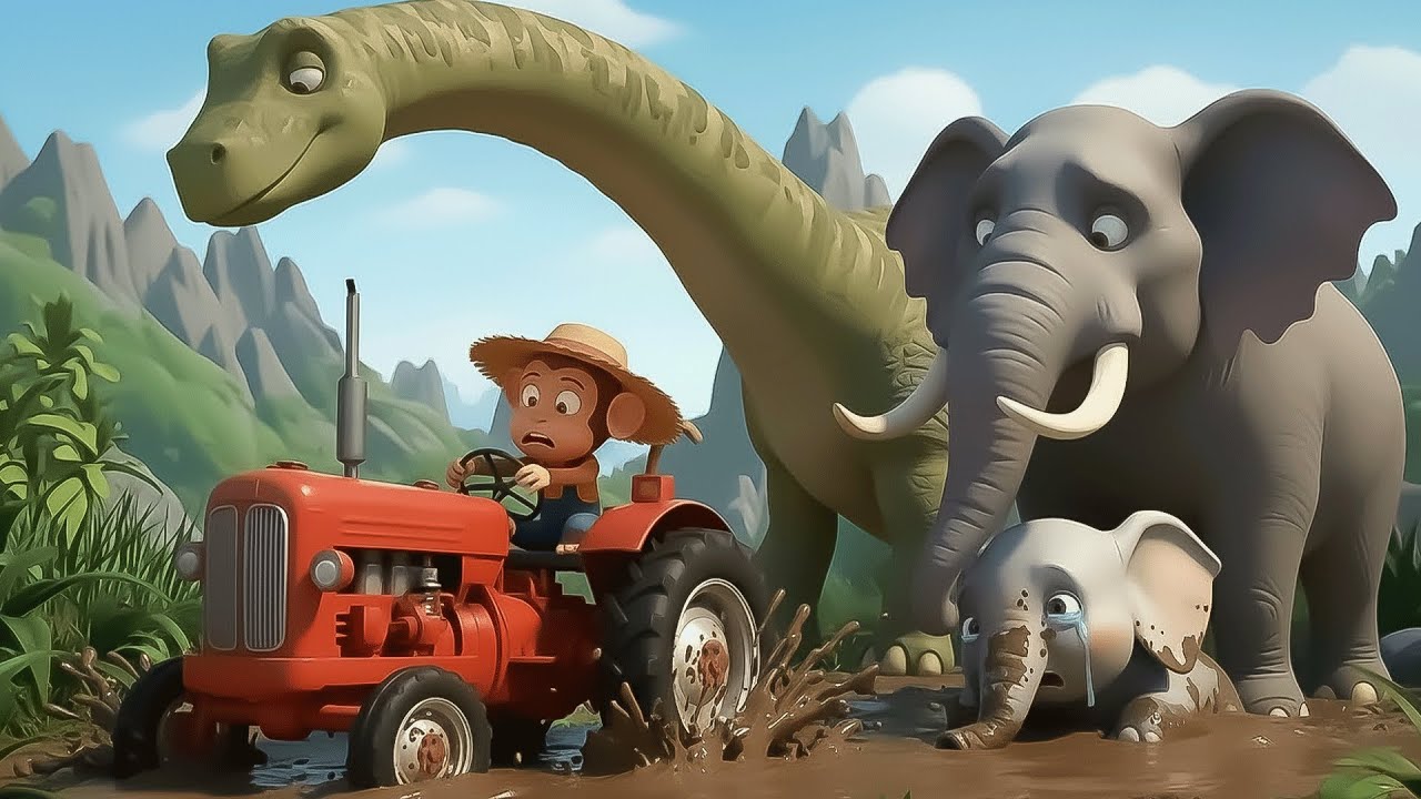 Monkey Farmer Fixes Tractor and Plows Beet Field - Farm Work | Funny Farm🐒