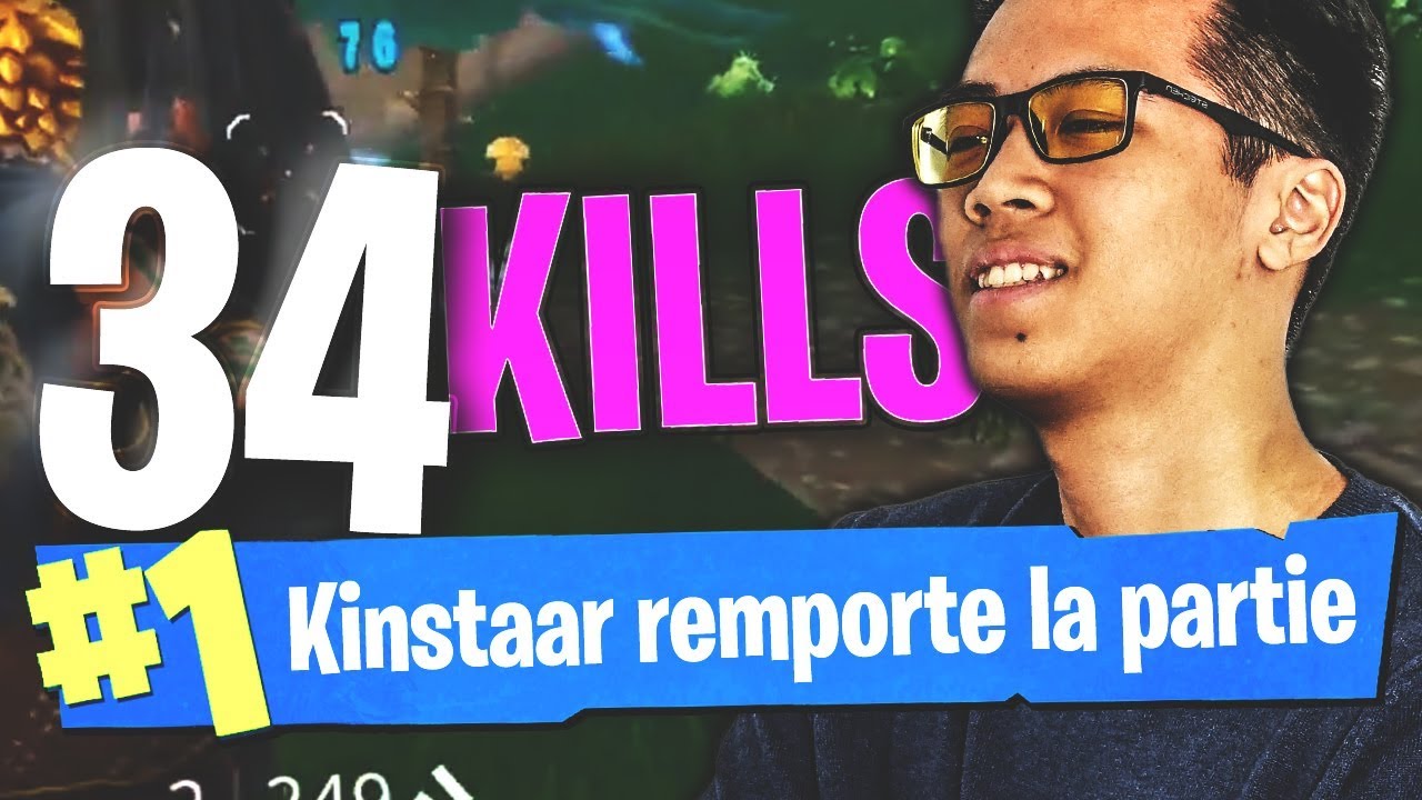🥇 34 KILLS TOP 1 KINSTAAR DUO AVEC ADZ (Fortnite Battle Royale FR)