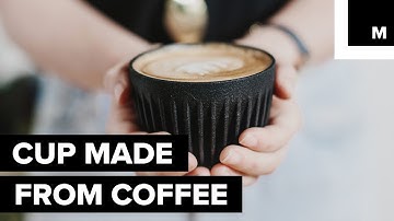 Cup made from coffee