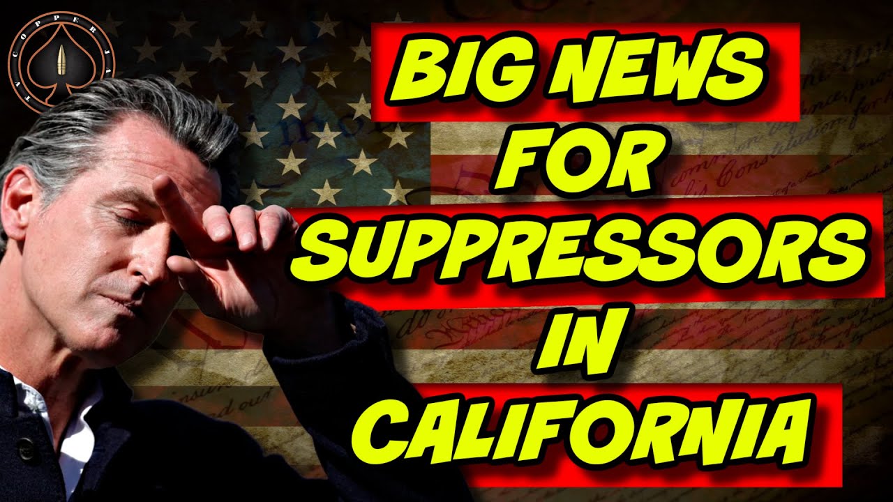 Huge New Development To Legalize Suppressors In California