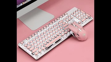 The PNK Stuff Retro Typewriter Keyboard test