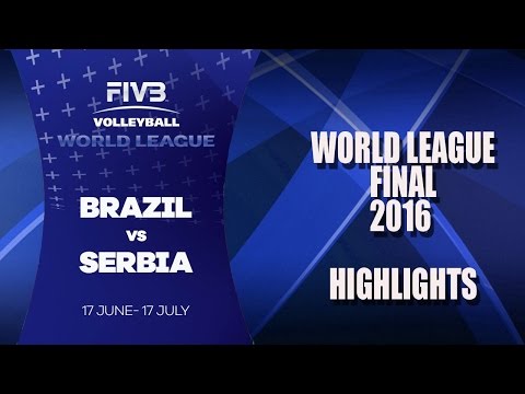 Видео: World League Volleyball Final 2016 : Brazil   Serbia