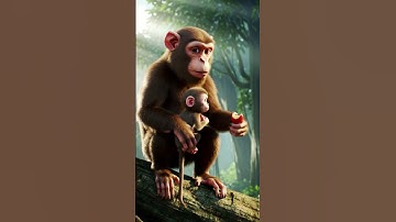 #Monkey मजेदार बंदरों की कहानी | Bandar | 3D Cartoon 4K Video #trendingshorts #trending #shorts