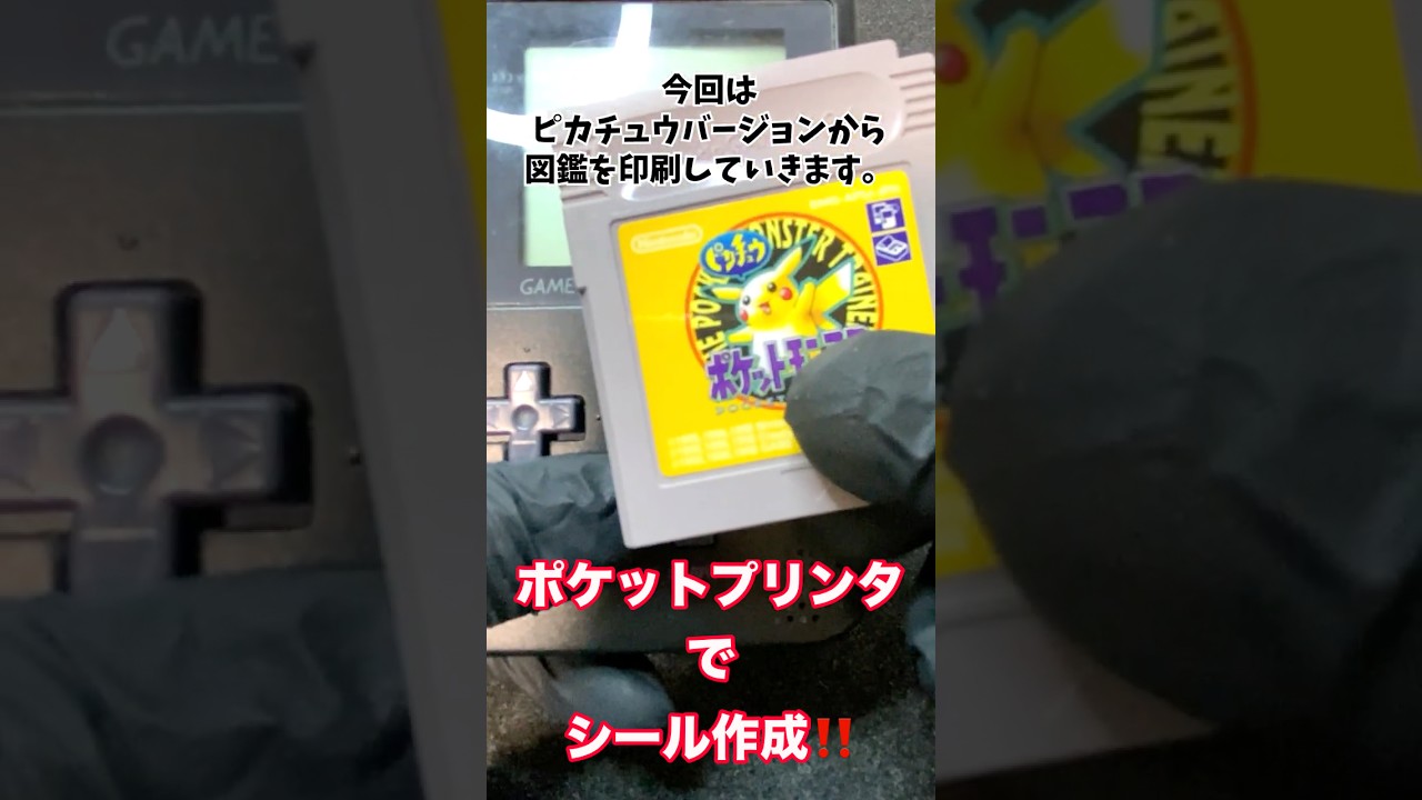 ポケットプリンタ』でポケモン図鑑シールを作る！ - YouTube