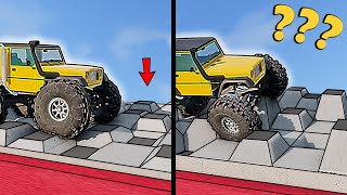 Vehicles VS Square Suspension Test Road in BeamNG.drive