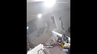 Moment Indiana Jones-Style Boulder Smashes Into Home And Almost Crushes Woman