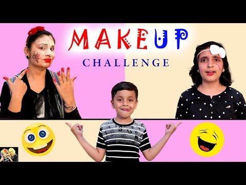 MAKEUP CHALLENGE | Funny Family Challenge | Pihu vs Mummy Blindfold | Aayu and Pihu Show