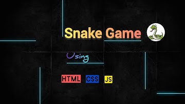 Simple Snake Game 🐍 | Responsive Layout 🎯 | Beginner HTML, CSS and JavaScript Project | LIVE CODE