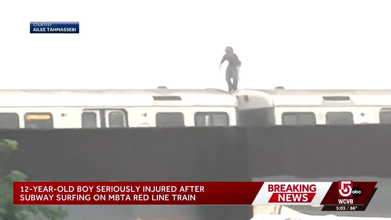 12-year-old injured while subway surfing on Boston's Red Line
