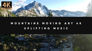Mountains Moving Art | Uplifting Music | 4K 10 Hours screenshot 2