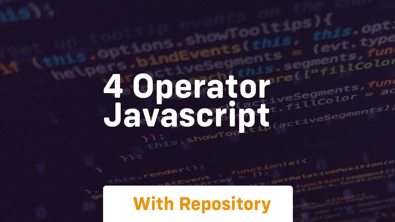 4 operator javascript - YouTube