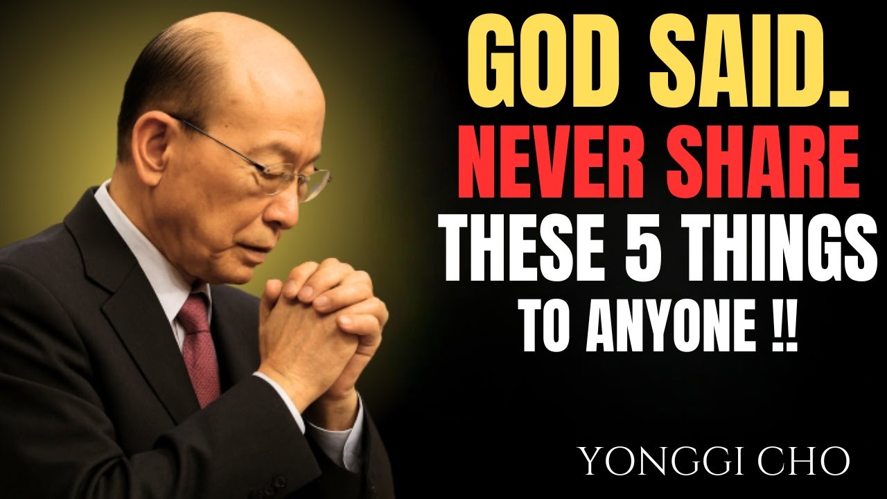 God Said Protect These 5 Secrets of Your Life | David Yongi Cho