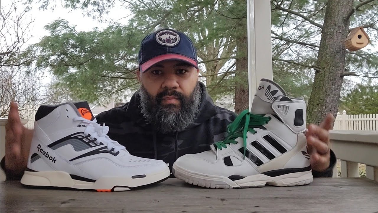 Tuesday Comparing Reebok TZ Pump aka Twilight Zone to other High Top Sneakers #hitops - YouTube