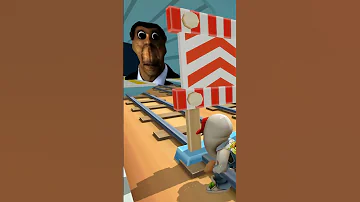 subway surfers bye bye obunga - Game 3D animation