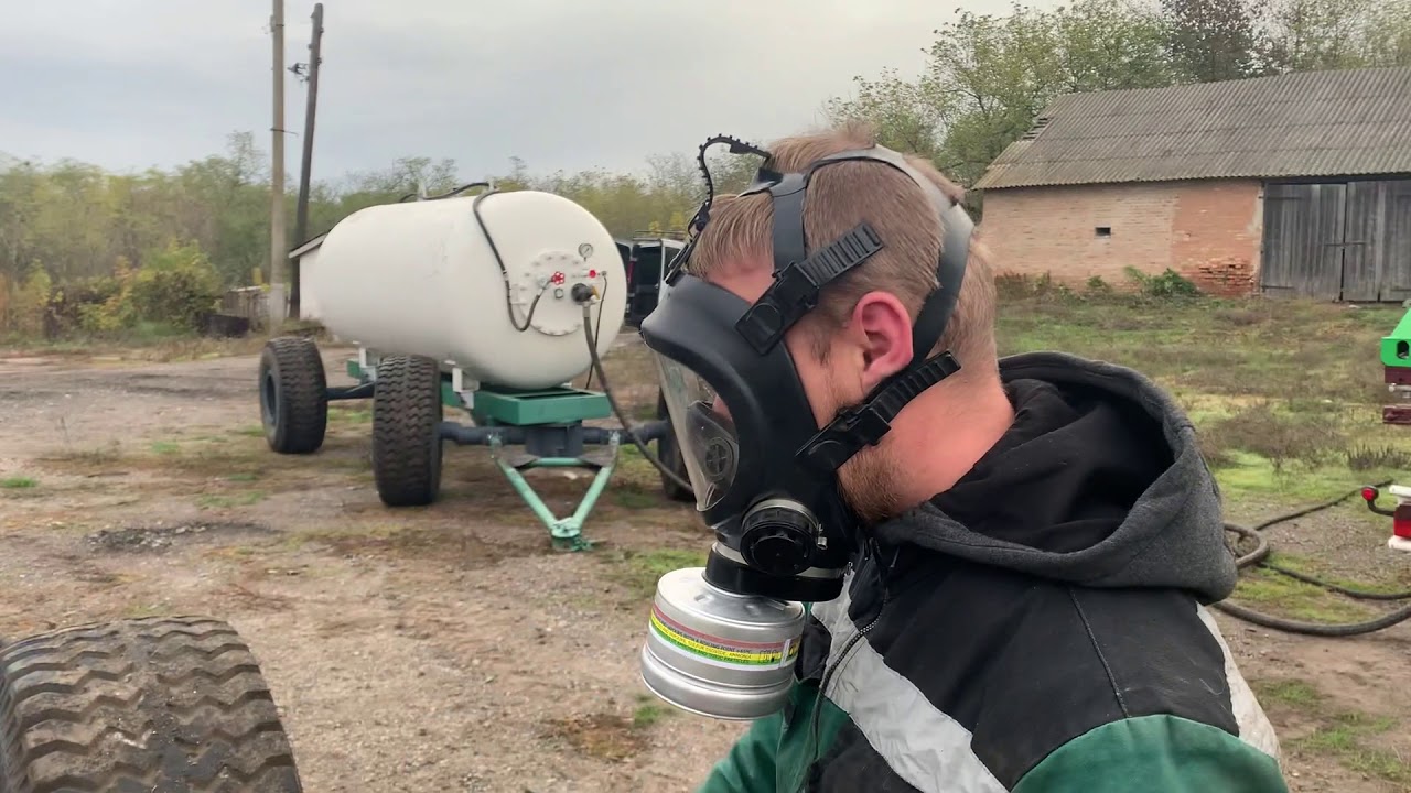 Внесення безводного аміаку, від аміаковозу до поля