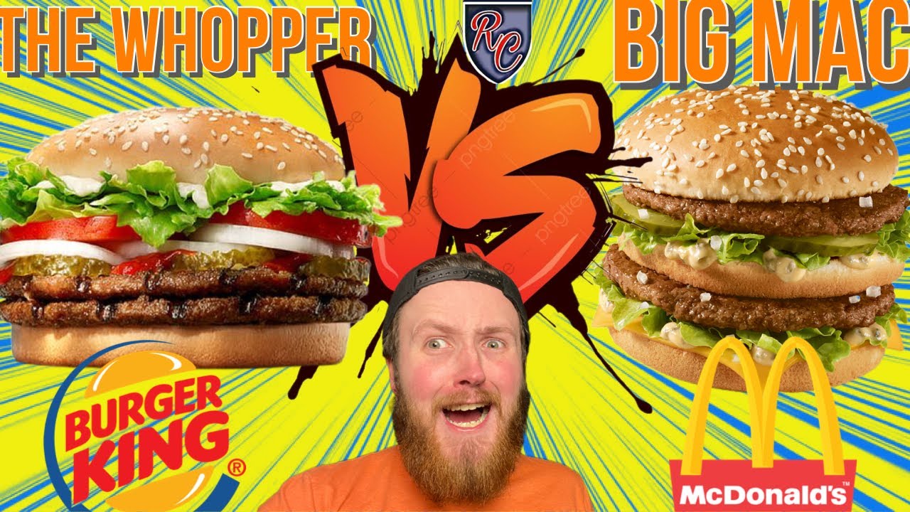 The Whopper VS The Big Mac 🍔 🍔  REVIEW CREW FOOD WARS COLLAB! 