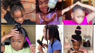🌈😱Kids Styling Their Hair Transformation 💦💜💝