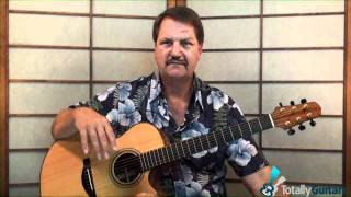Video thumbnail of "Sally, Where'd You Get Your Liquor by Gary Davis - Acoustic Guitar lesson from Totally Guitars"