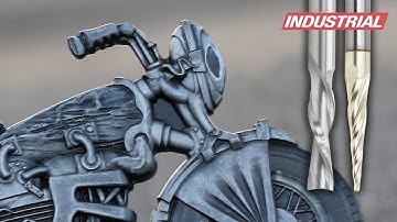 CNC Project: 3D Carving Motorcycle Model | ToolsToday