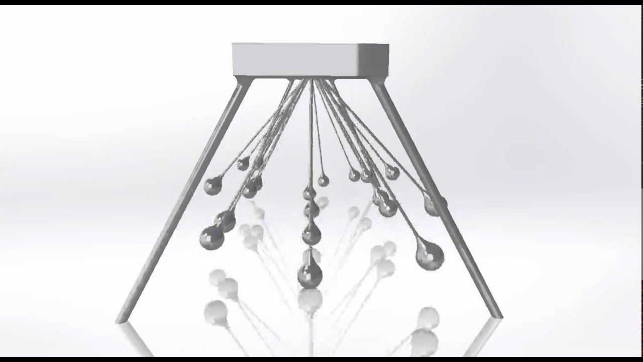 Pendulum Wave in SolidWorks - YouTube