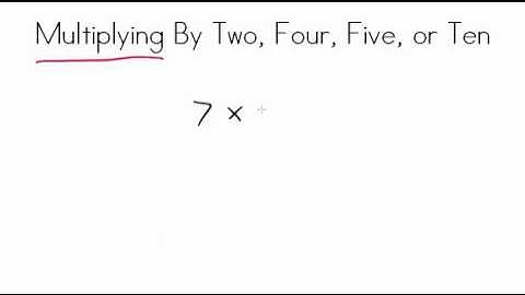 AdaptedMind Math - Multiplying by 2, 4, 5, and 10 Lesson
