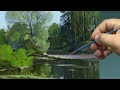 Живопись маслом: подробная прорисовка пейзажа | Oil painting: detailed landscape drawing