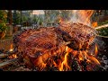 Cooking the Perfect Black Angus Ribeye Over an Open Fire!