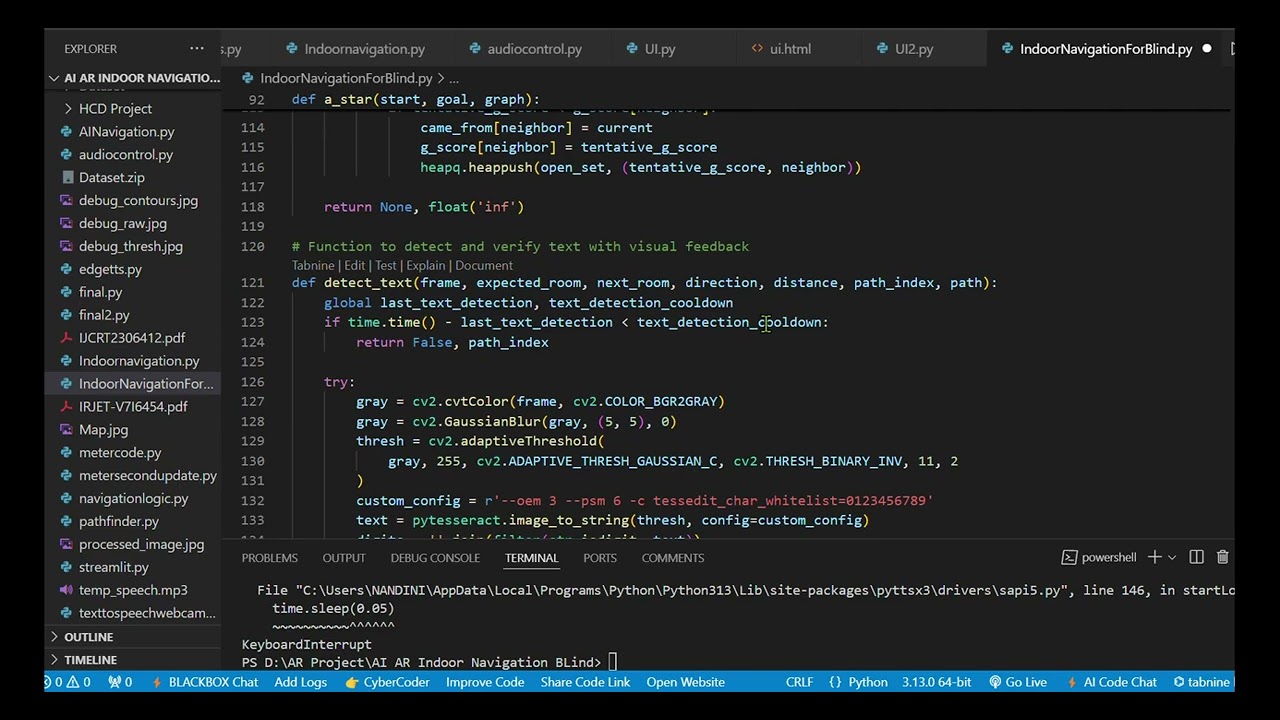 Indoor Navigation For Blind