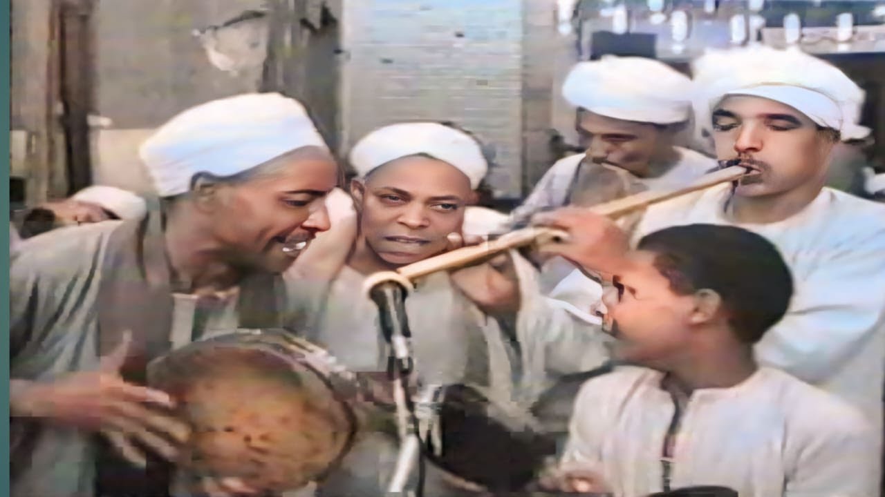 طبقة ذكر بالغاب ( الناى ) فيديو نادر للشيخ عبد النبى الرنان